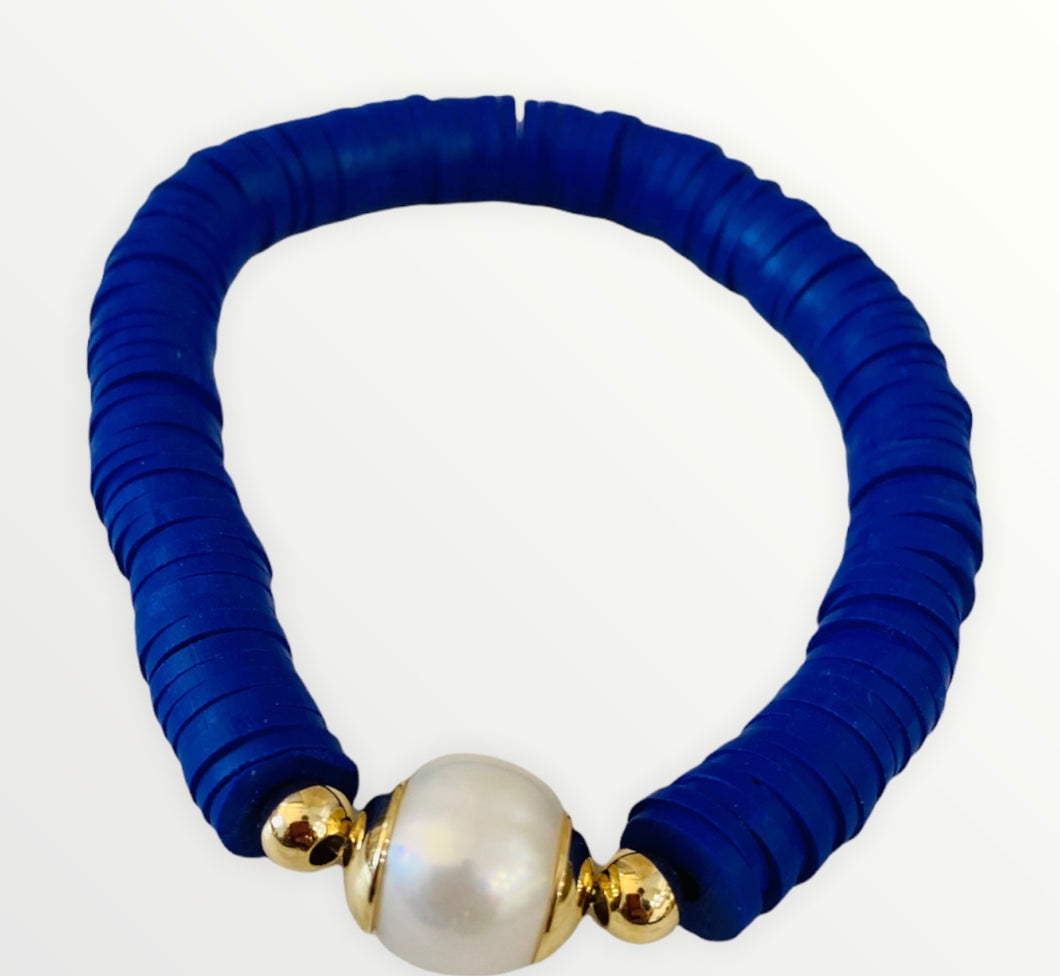 Bubble Blue pearl Bracelet