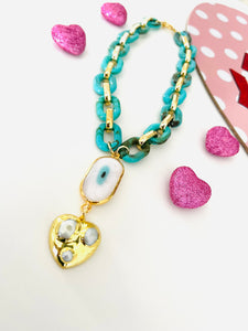 Catalina heart necklace